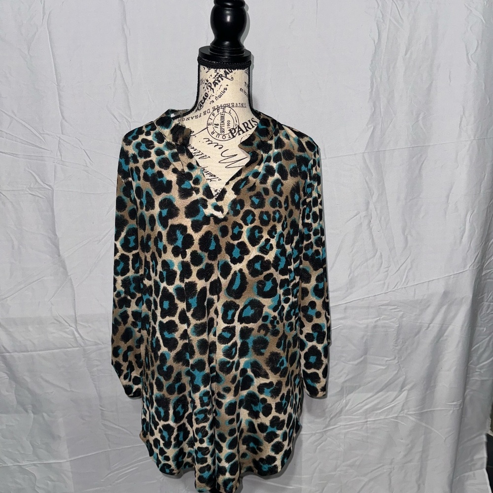 Cheetah Print Blouse